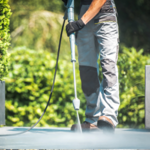 Pressure washing my brick patio